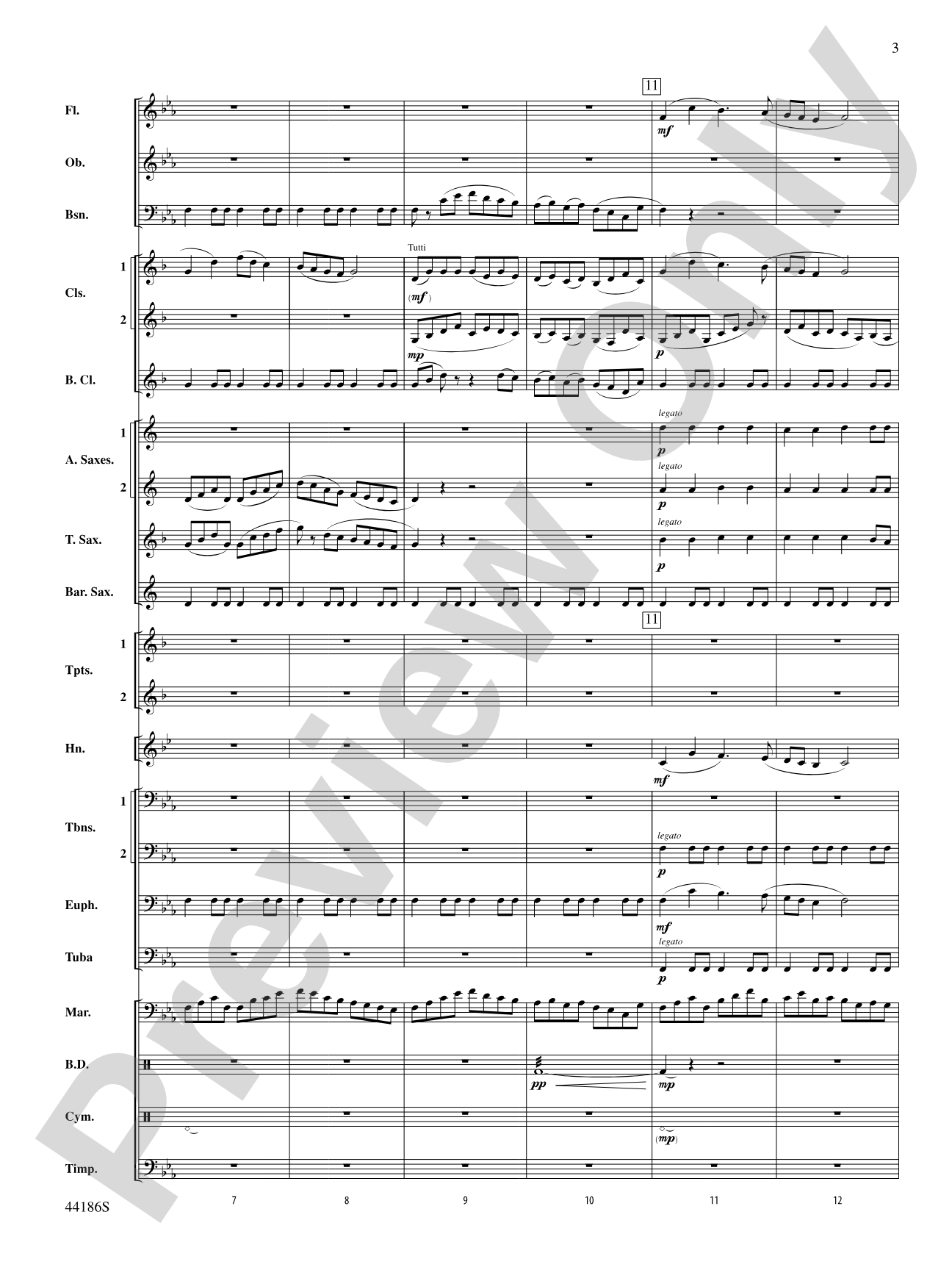 Ancient Lands: Concert Band Conductor Score & Parts