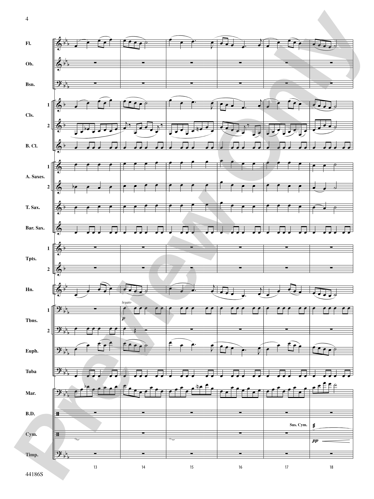 Ancient Lands: Concert Band Conductor Score & Parts