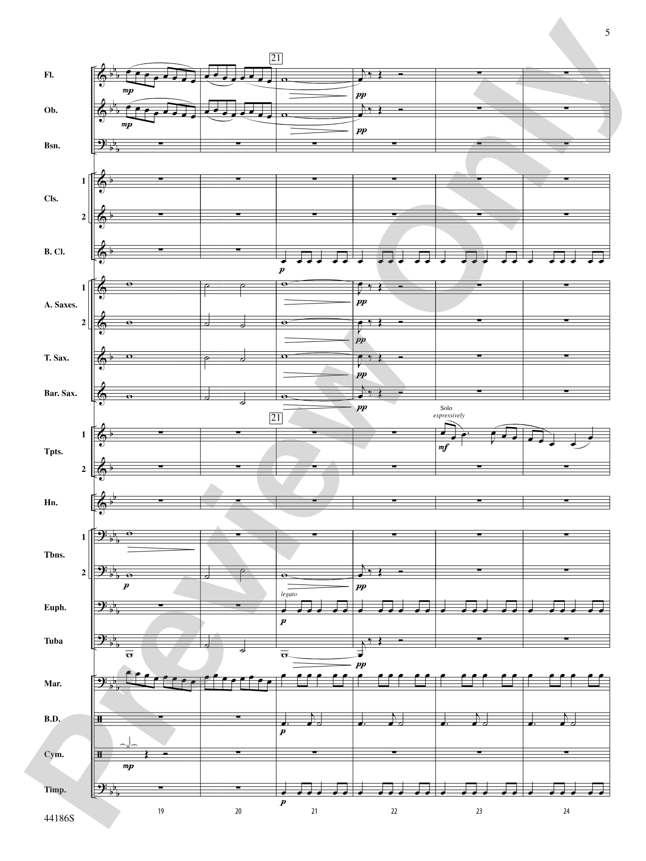 Ancient Lands: Concert Band Conductor Score & Parts