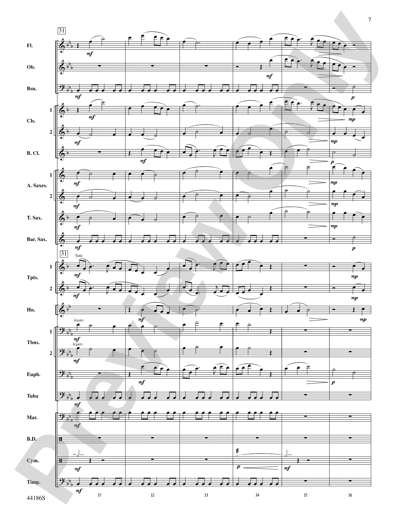 Ancient Lands: Concert Band Conductor Score & Parts