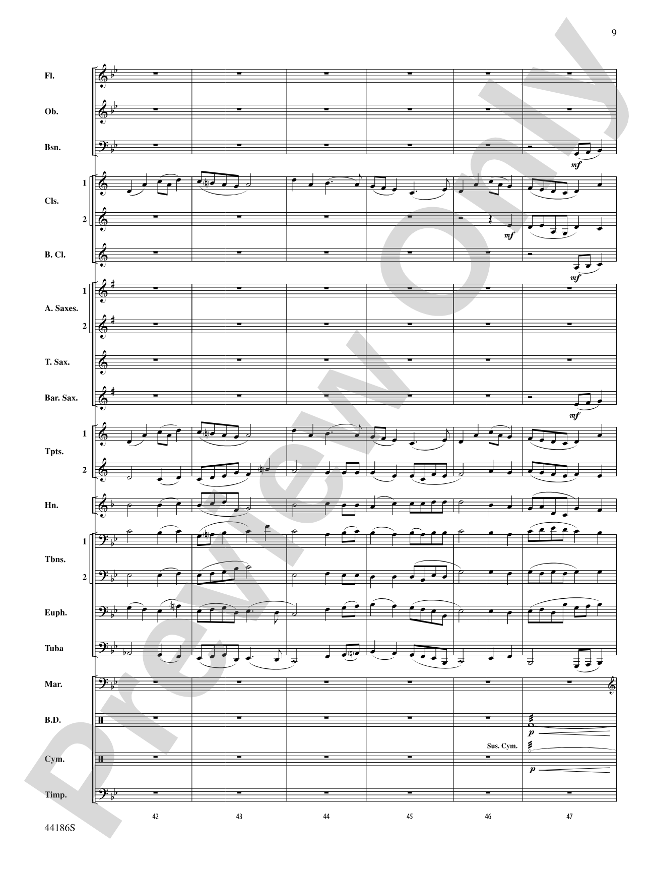 Ancient Lands: Concert Band Conductor Score & Parts