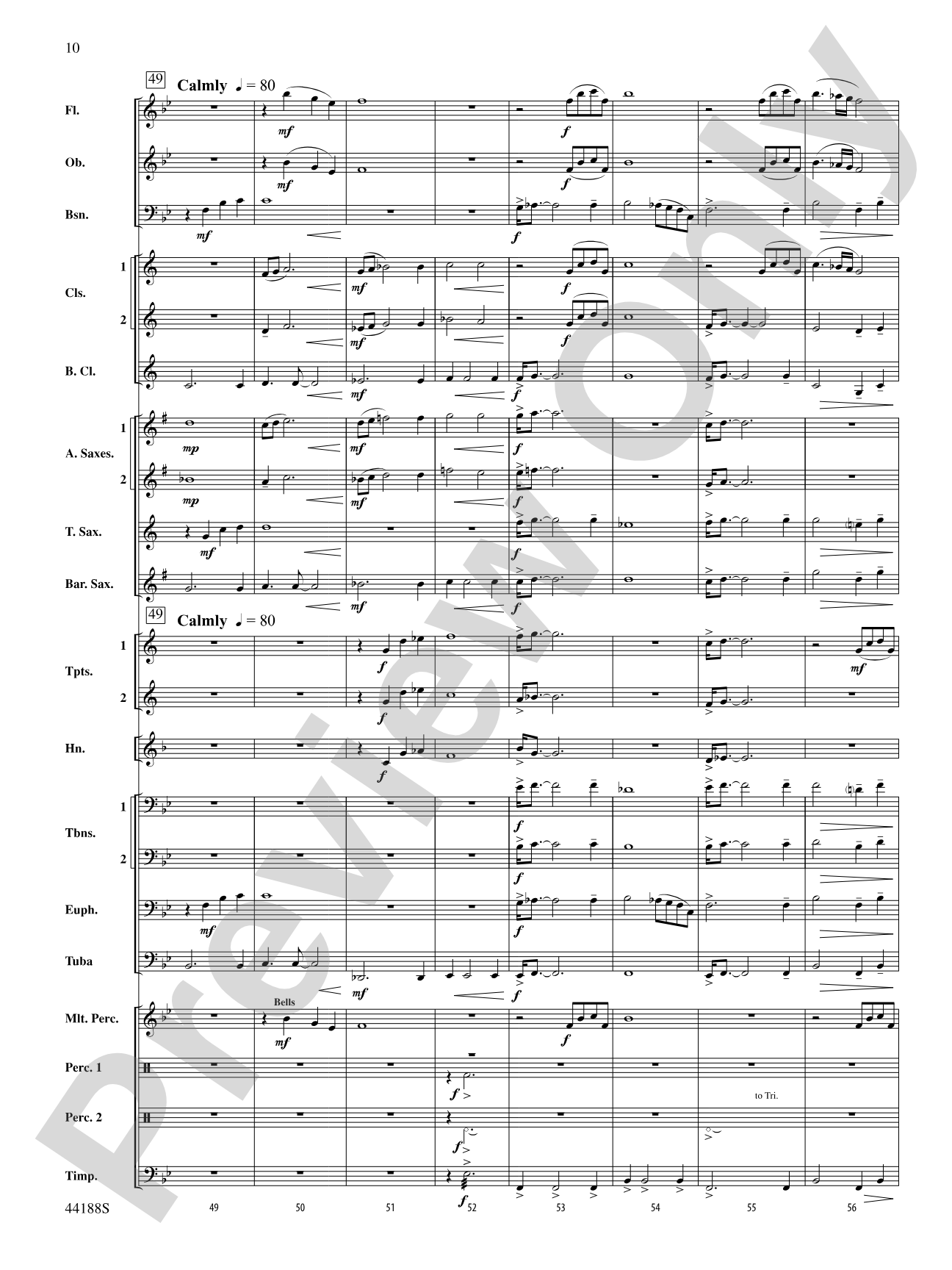 Vectors: Concert Band Conductor Score & Parts