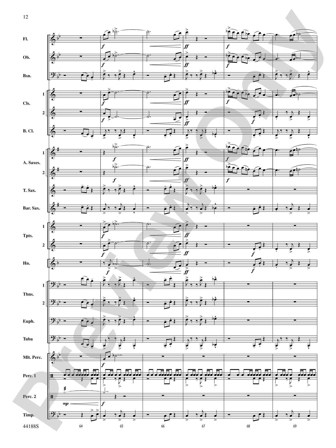 Vectors: Concert Band Conductor Score & Parts