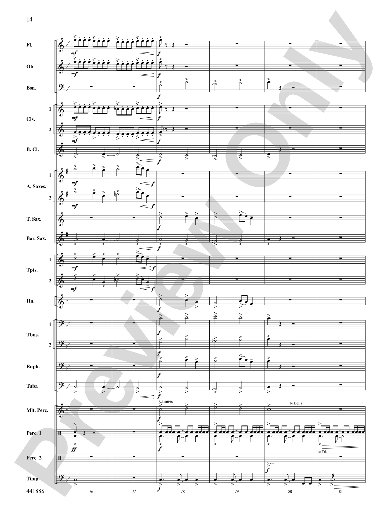 Vectors: Concert Band Conductor Score & Parts