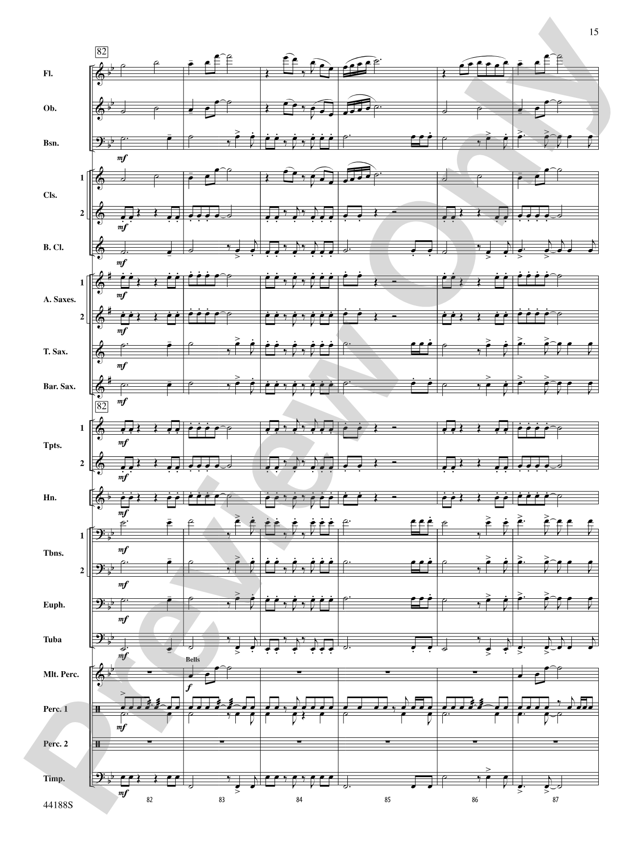 Vectors: Concert Band Conductor Score & Parts