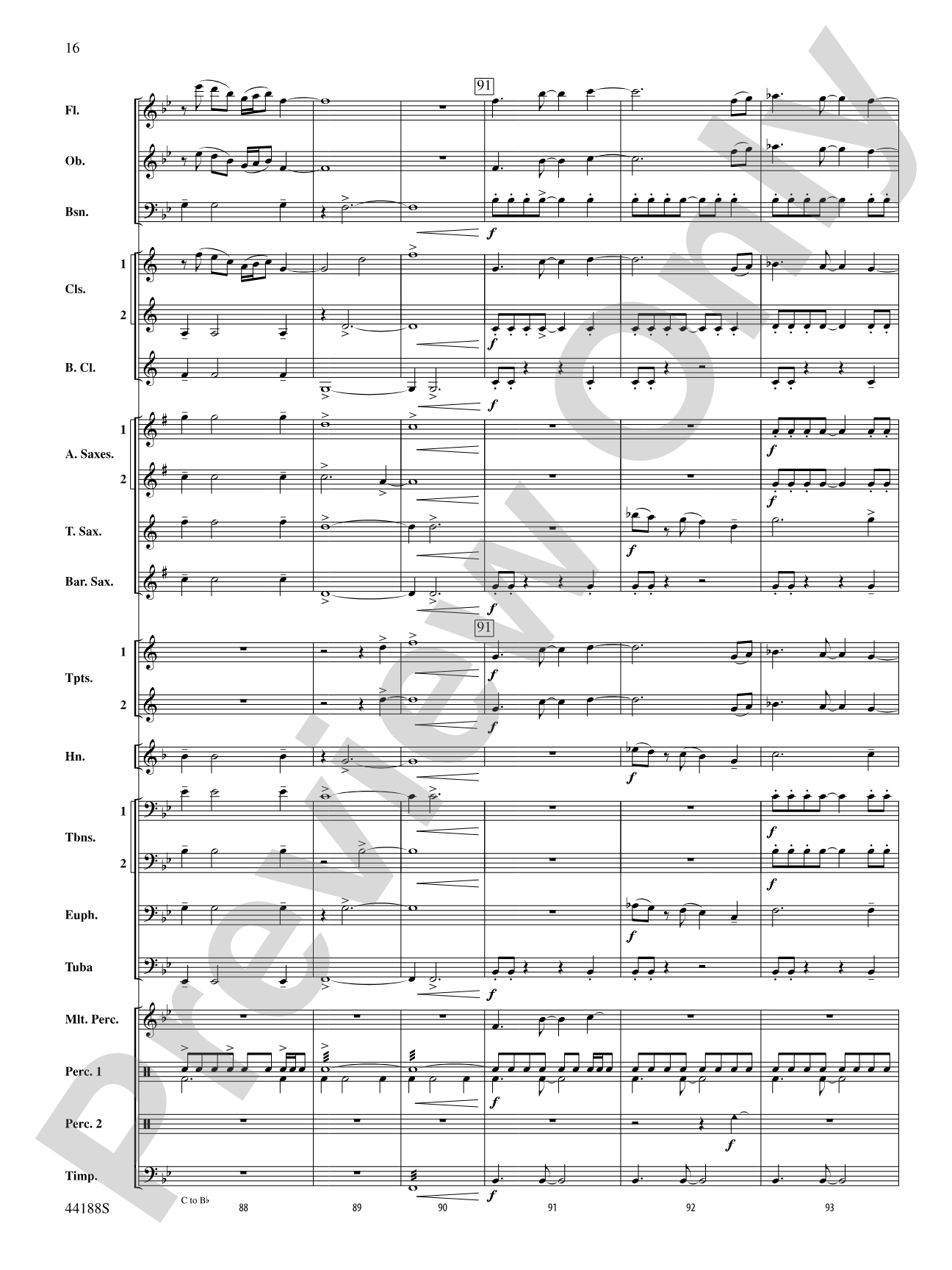 Vectors: Concert Band Conductor Score & Parts