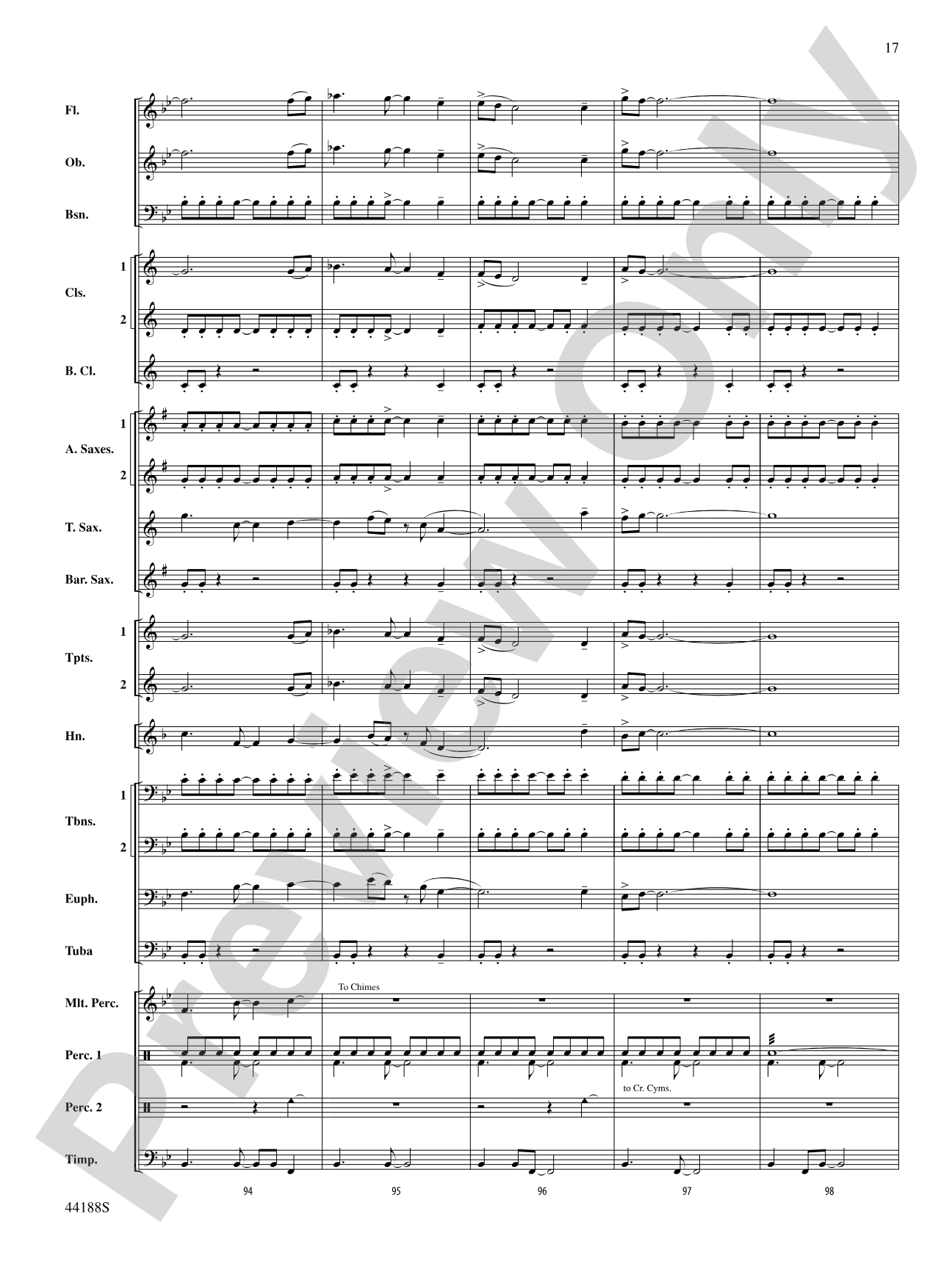 Vectors: Concert Band Conductor Score & Parts