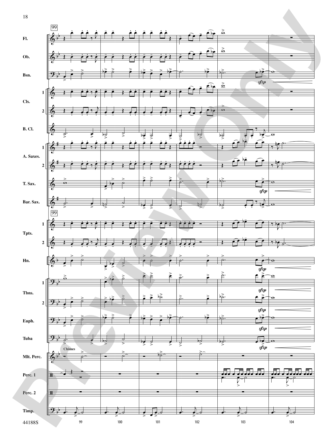 Vectors: Concert Band Conductor Score & Parts