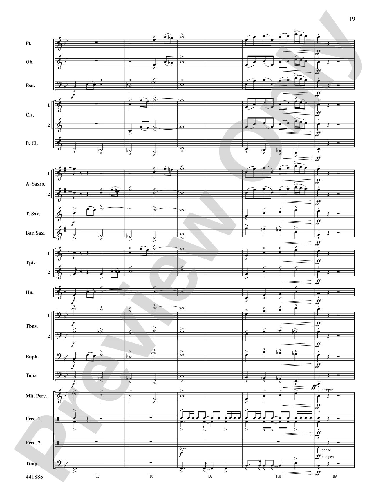 Vectors: Concert Band Conductor Score & Parts
