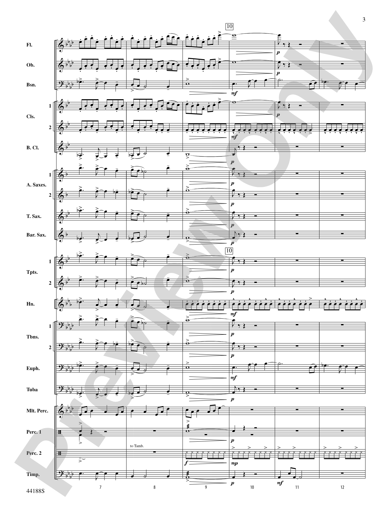 Vectors: Concert Band Conductor Score & Parts