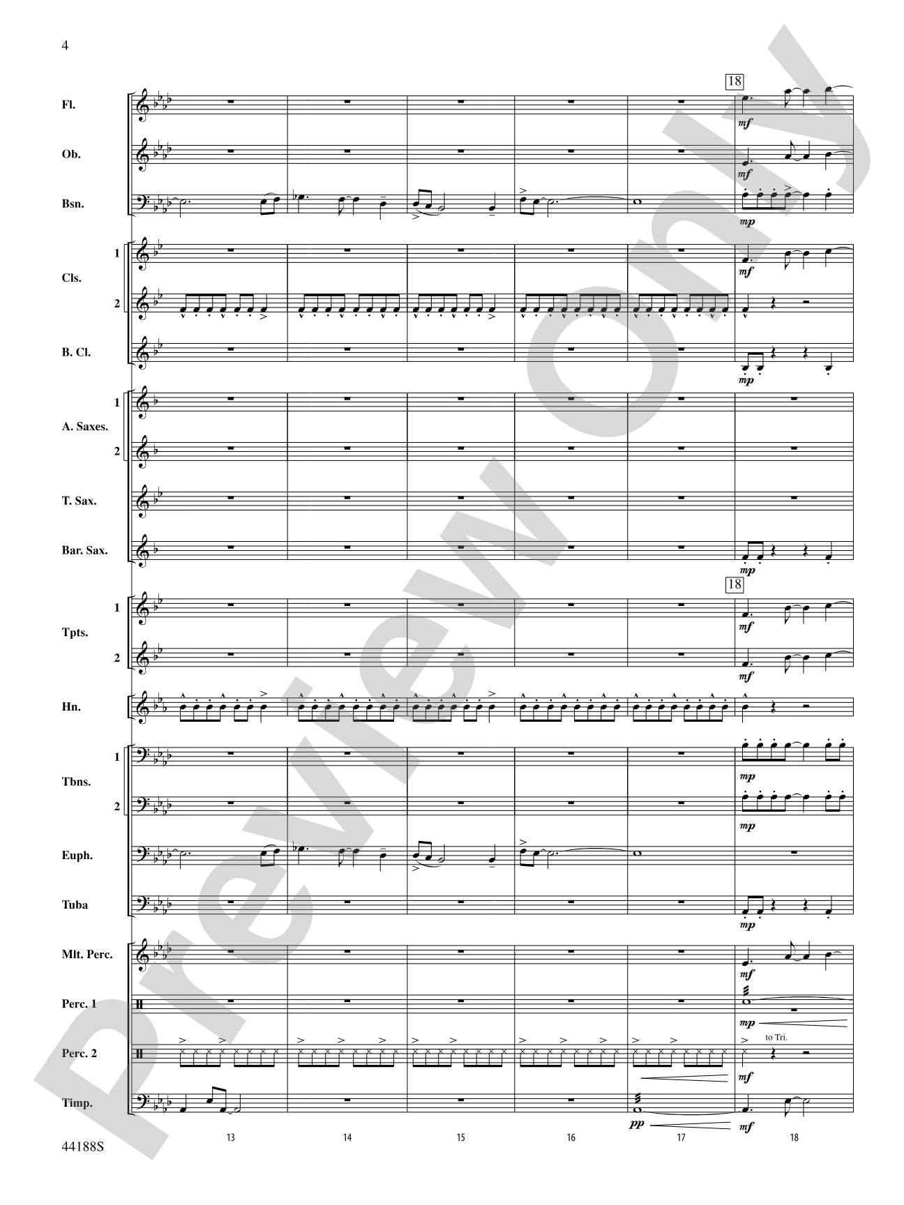 Vectors: Concert Band Conductor Score & Parts