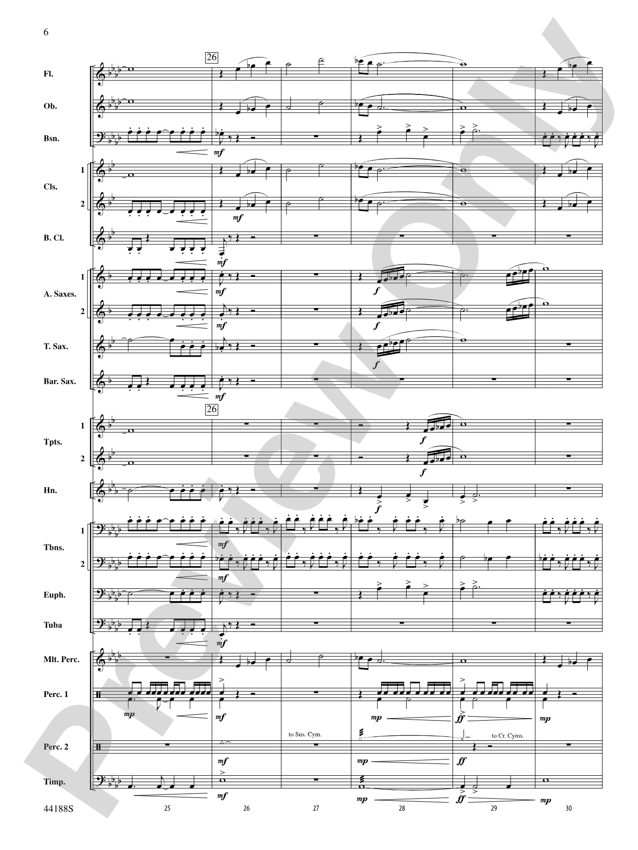 Vectors: Concert Band Conductor Score & Parts