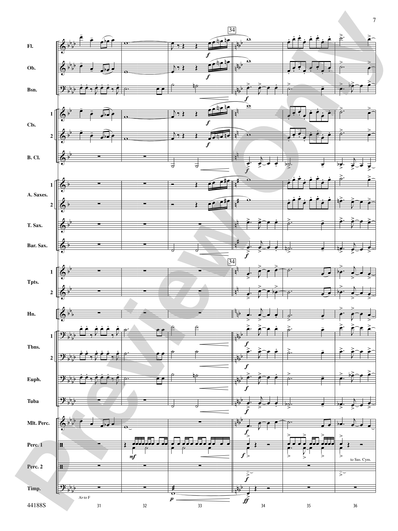 Vectors: Concert Band Conductor Score & Parts