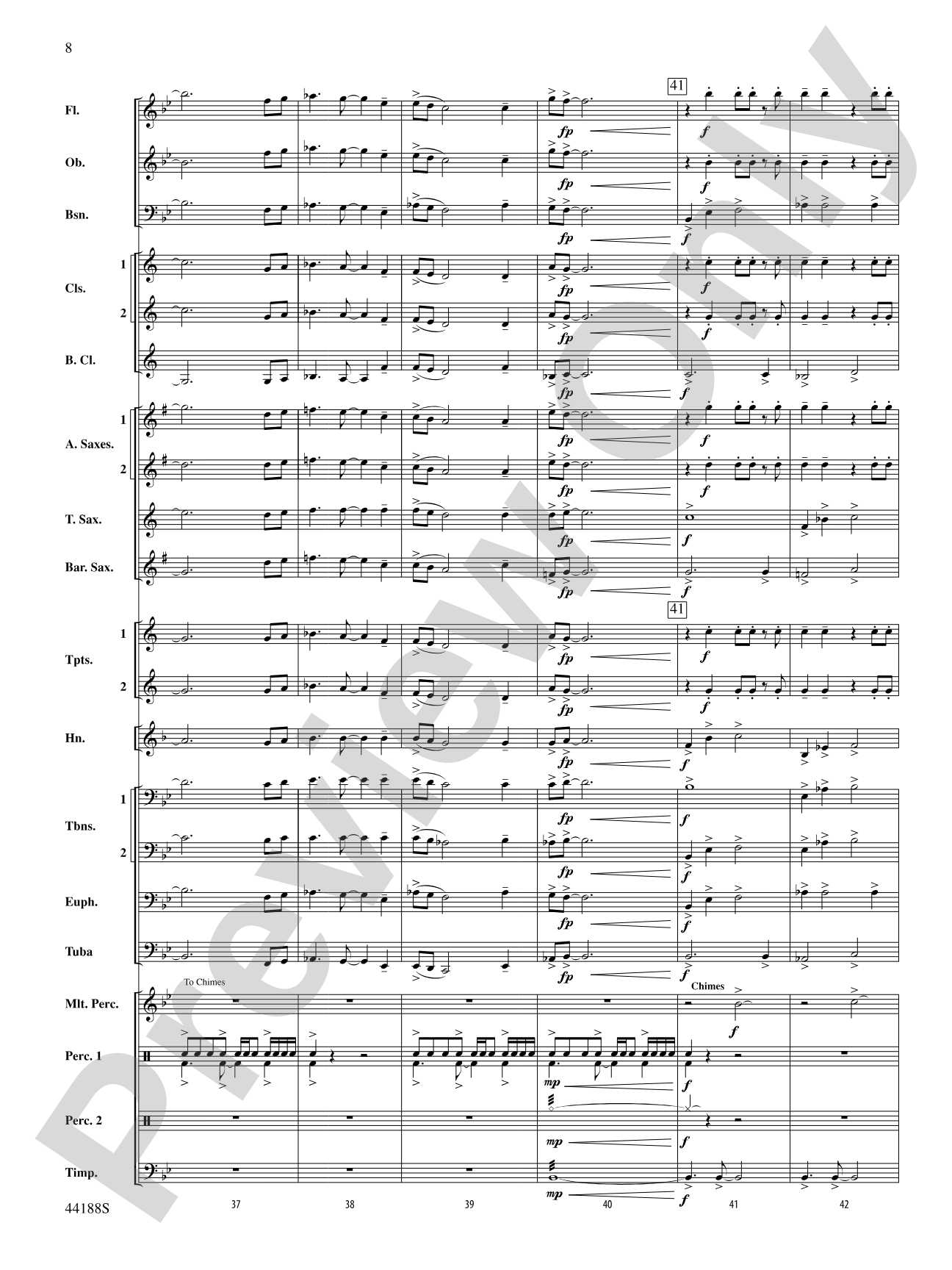 Vectors: Concert Band Conductor Score & Parts