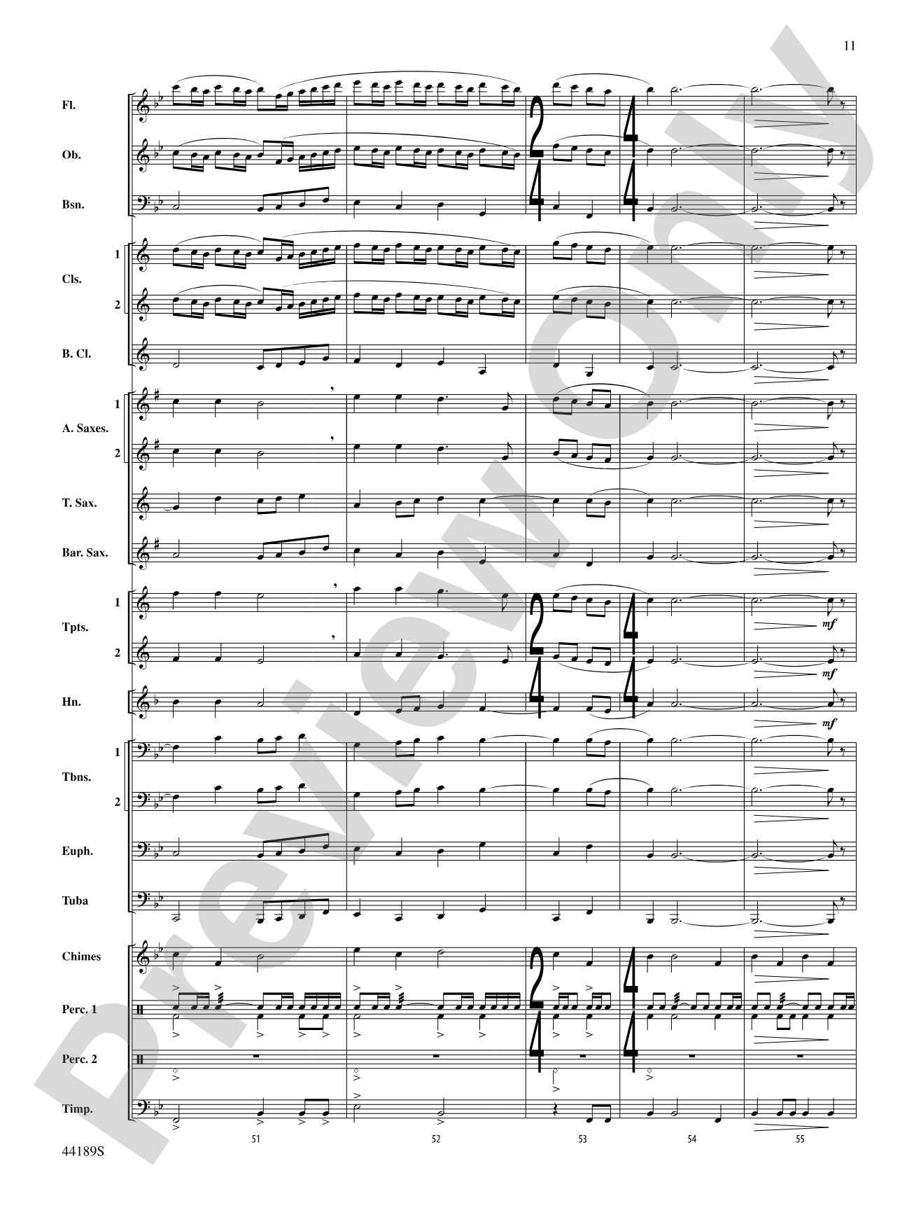 Once in Royal David's City: Concert Band Conductor Score & Parts