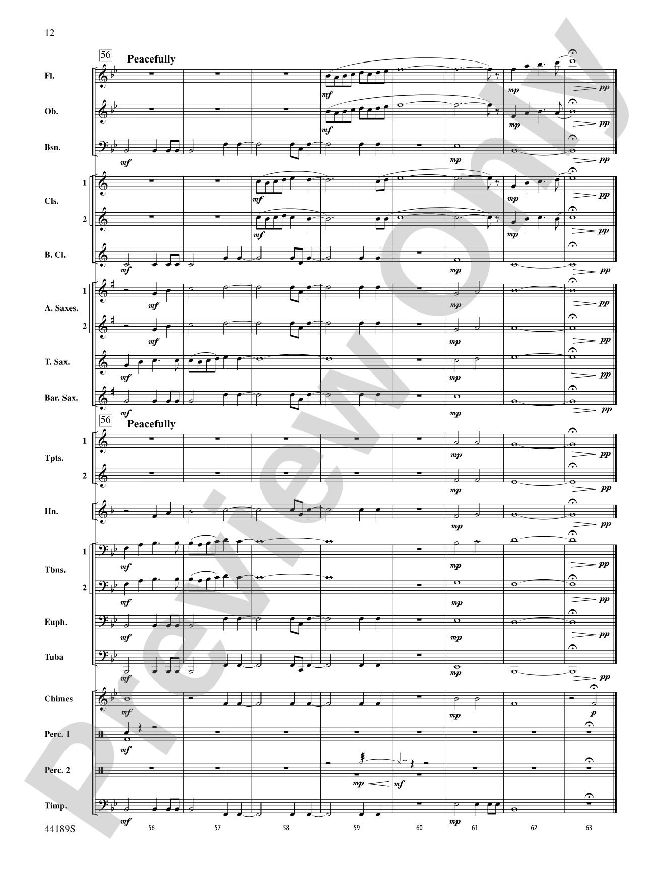 Once in Royal David's City: Concert Band Conductor Score & Parts