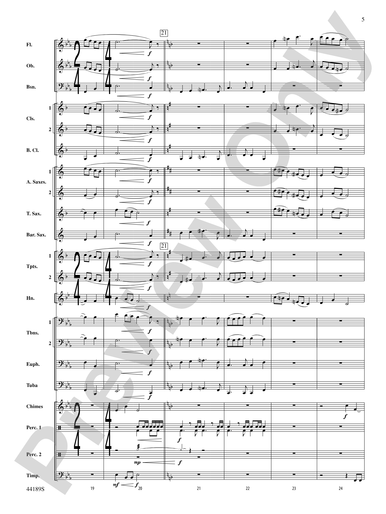 Once in Royal David's City: Concert Band Conductor Score & Parts