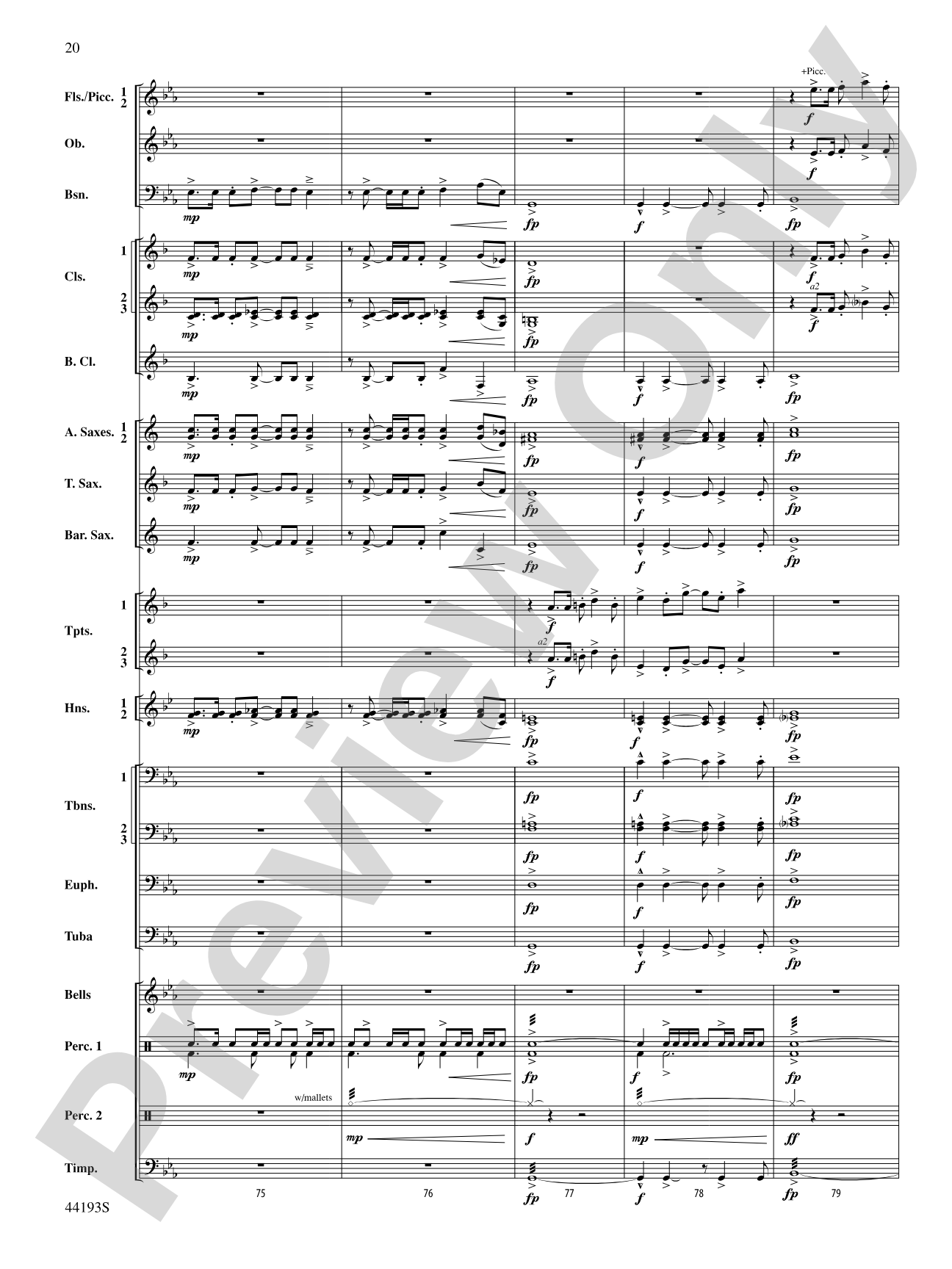 Bright Lights!: Concert Band Conductor Score & Parts