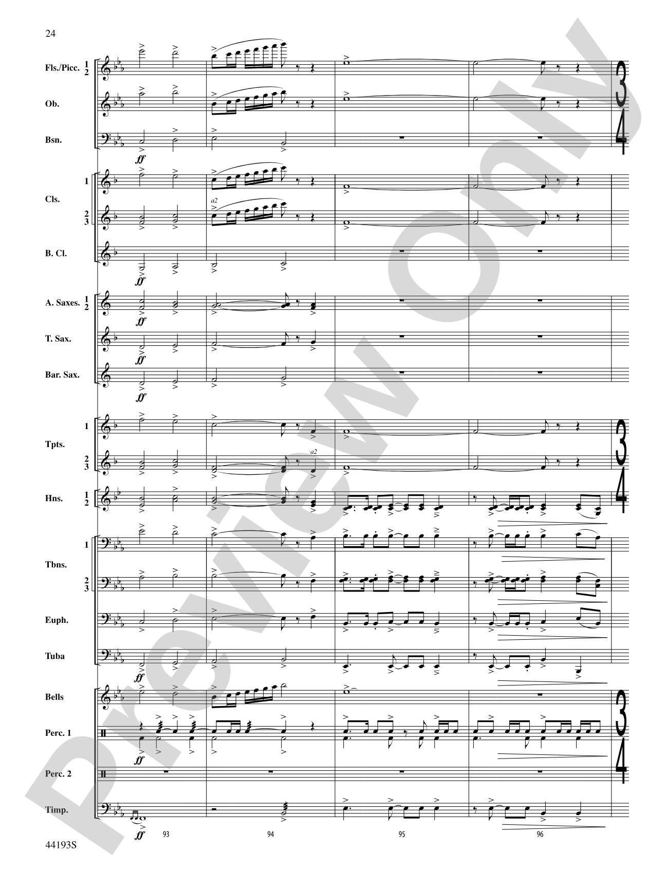 Bright Lights!: Concert Band Conductor Score & Parts