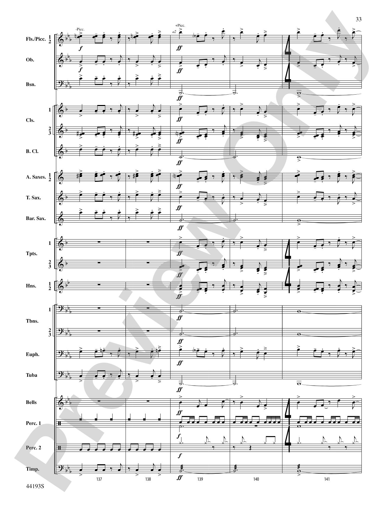 Bright Lights!: Concert Band Conductor Score & Parts