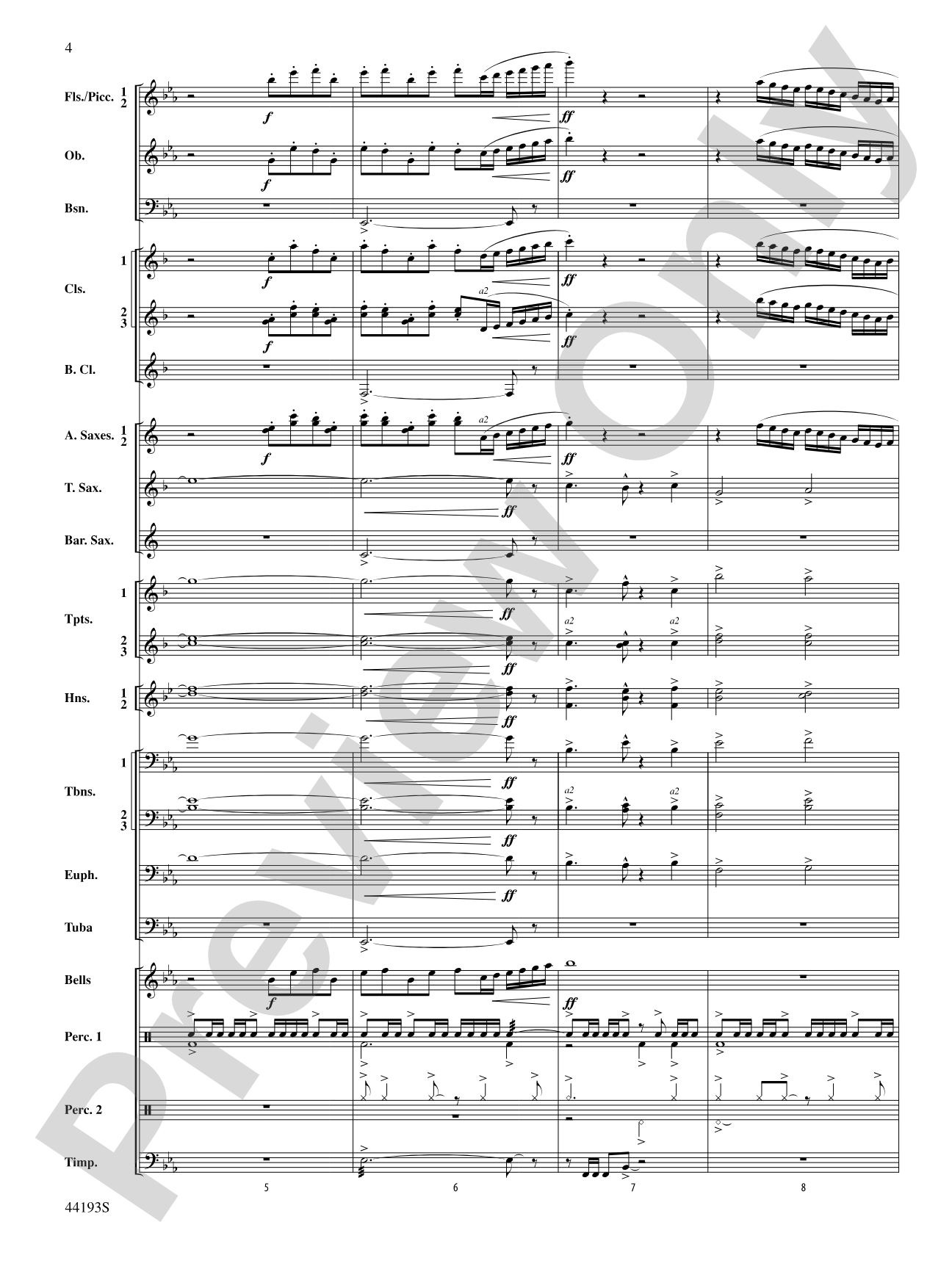 Bright Lights!: Concert Band Conductor Score & Parts