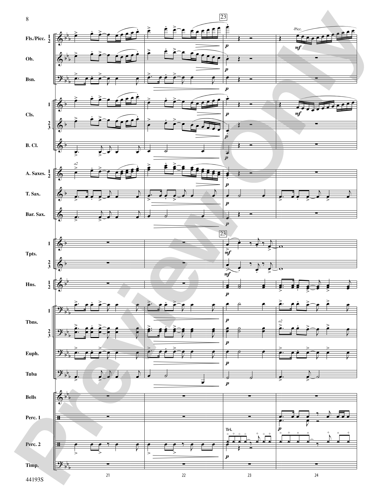 Bright Lights!: Concert Band Conductor Score & Parts