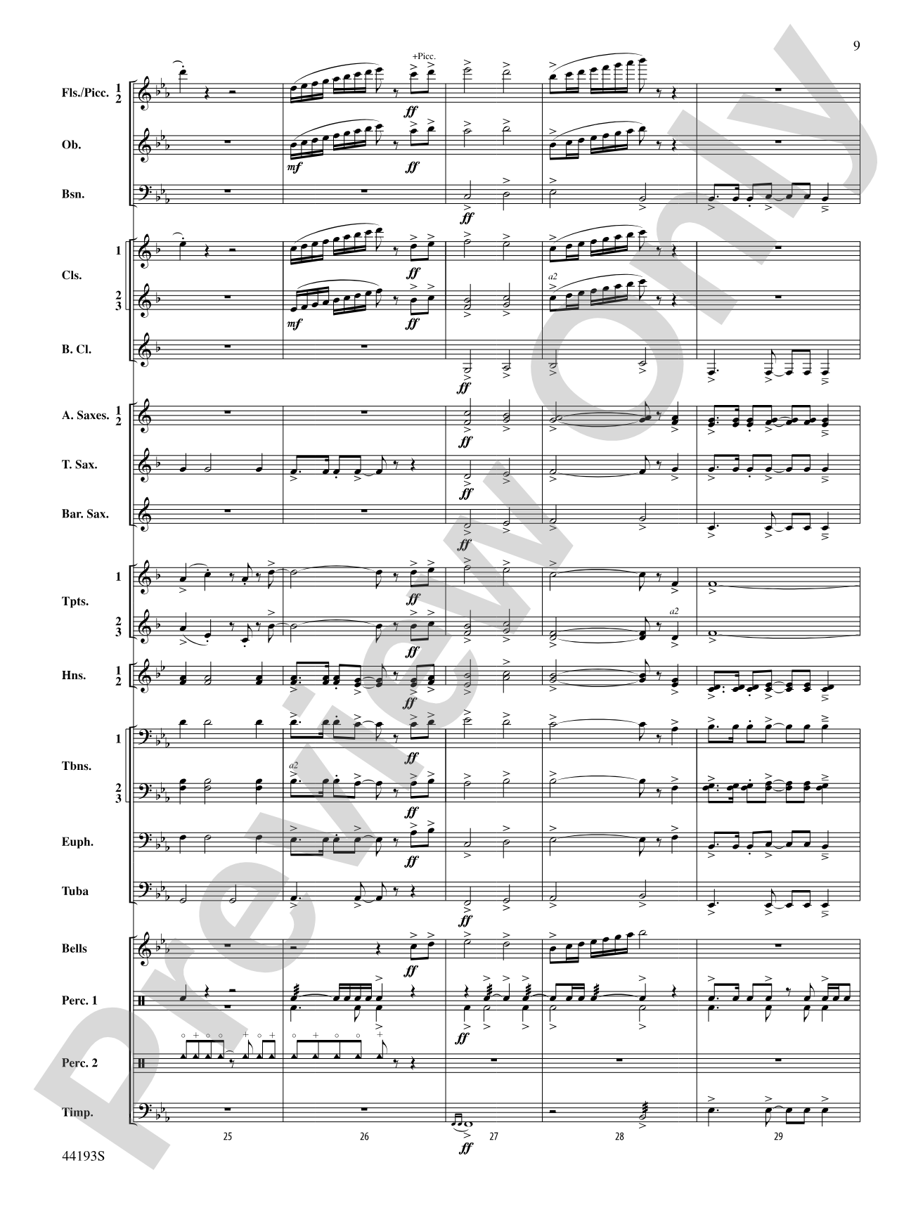 Bright Lights!: Concert Band Conductor Score & Parts