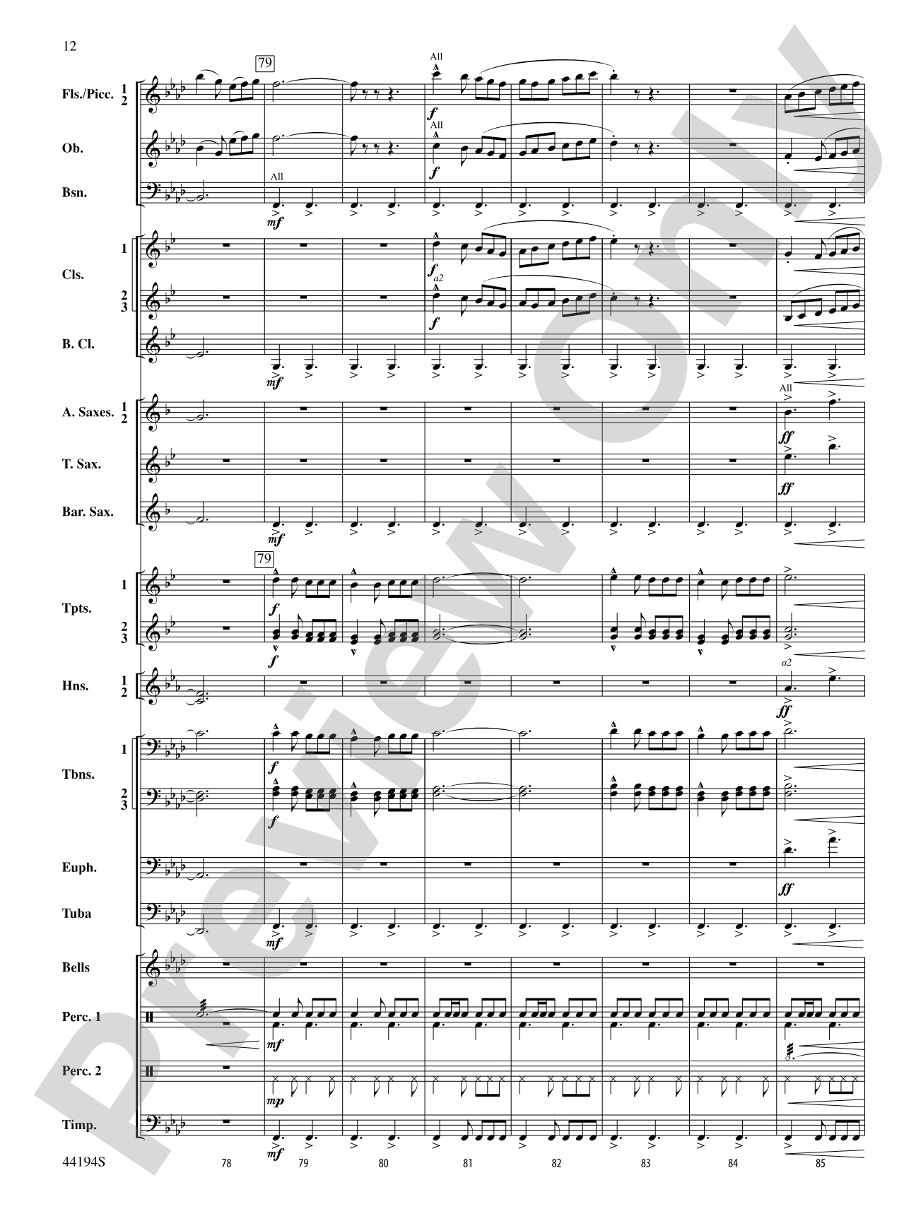 Mills on the Merrimack: Concert Band Conductor Score & Parts