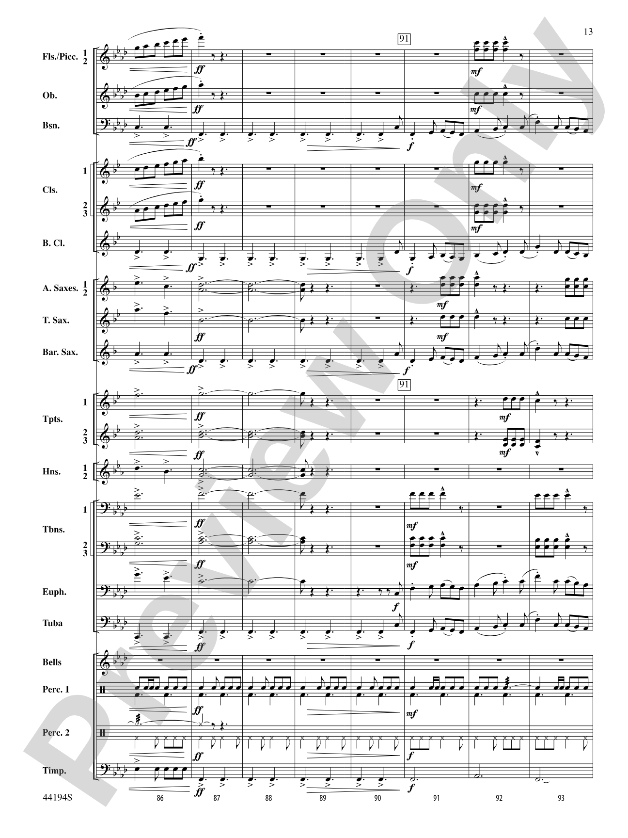 Mills on the Merrimack: Concert Band Conductor Score & Parts