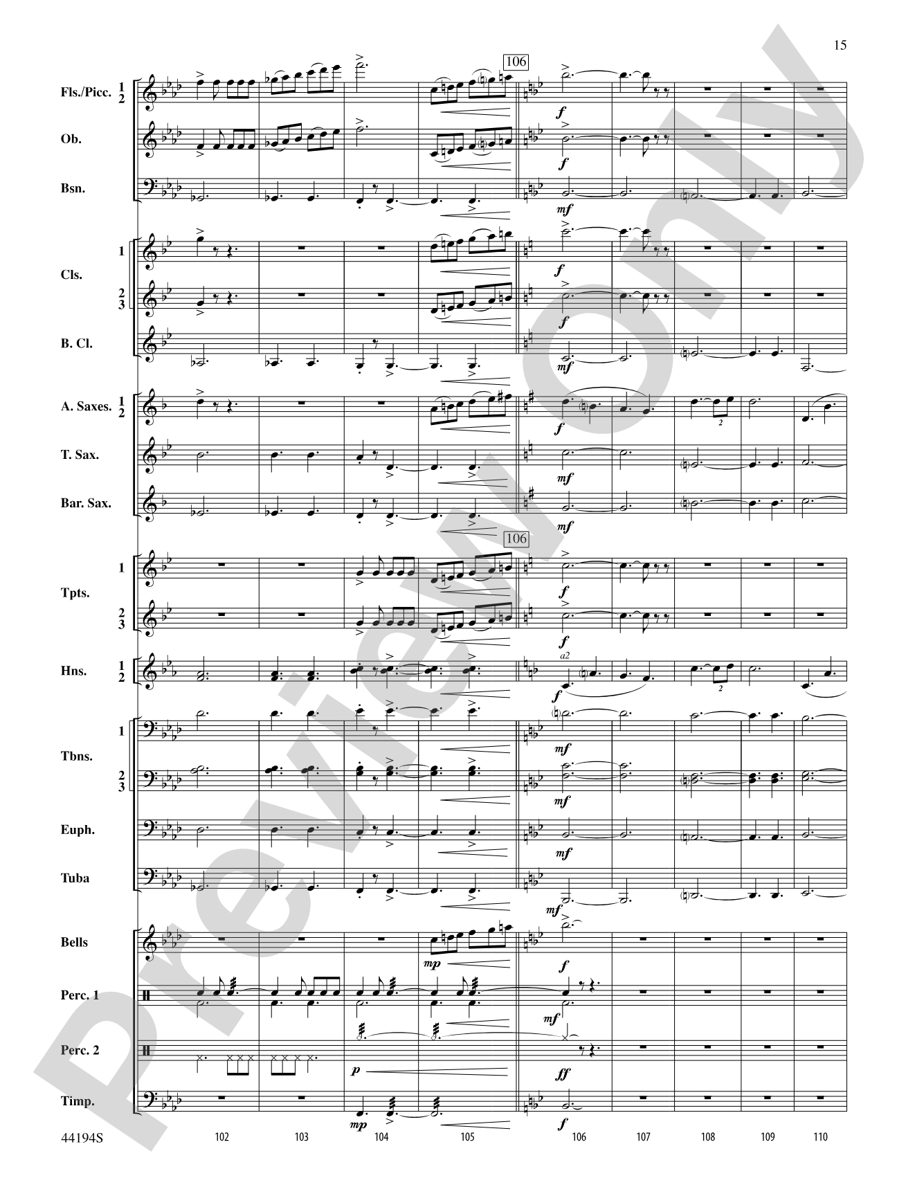 Mills on the Merrimack: Concert Band Conductor Score & Parts
