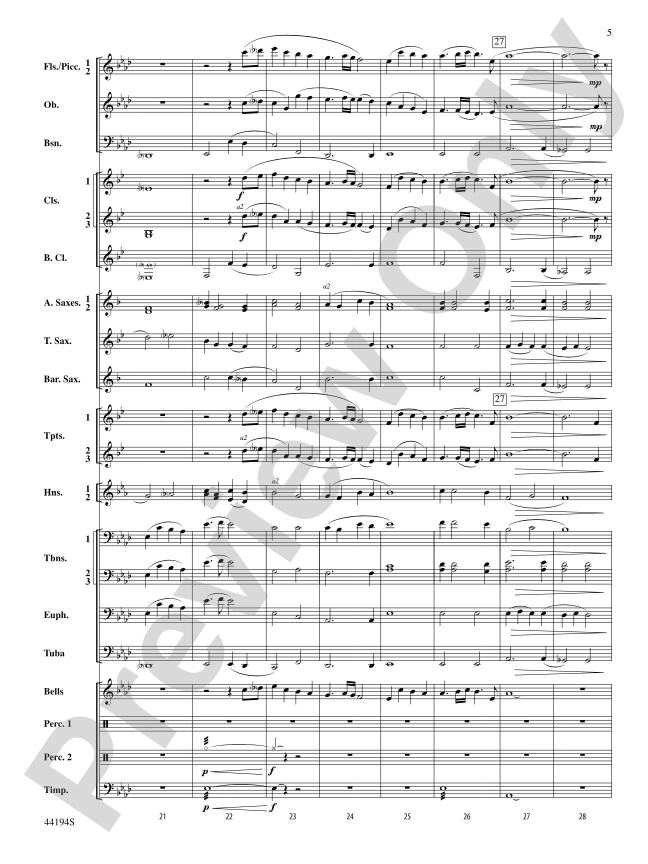 Mills on the Merrimack: Concert Band Conductor Score & Parts