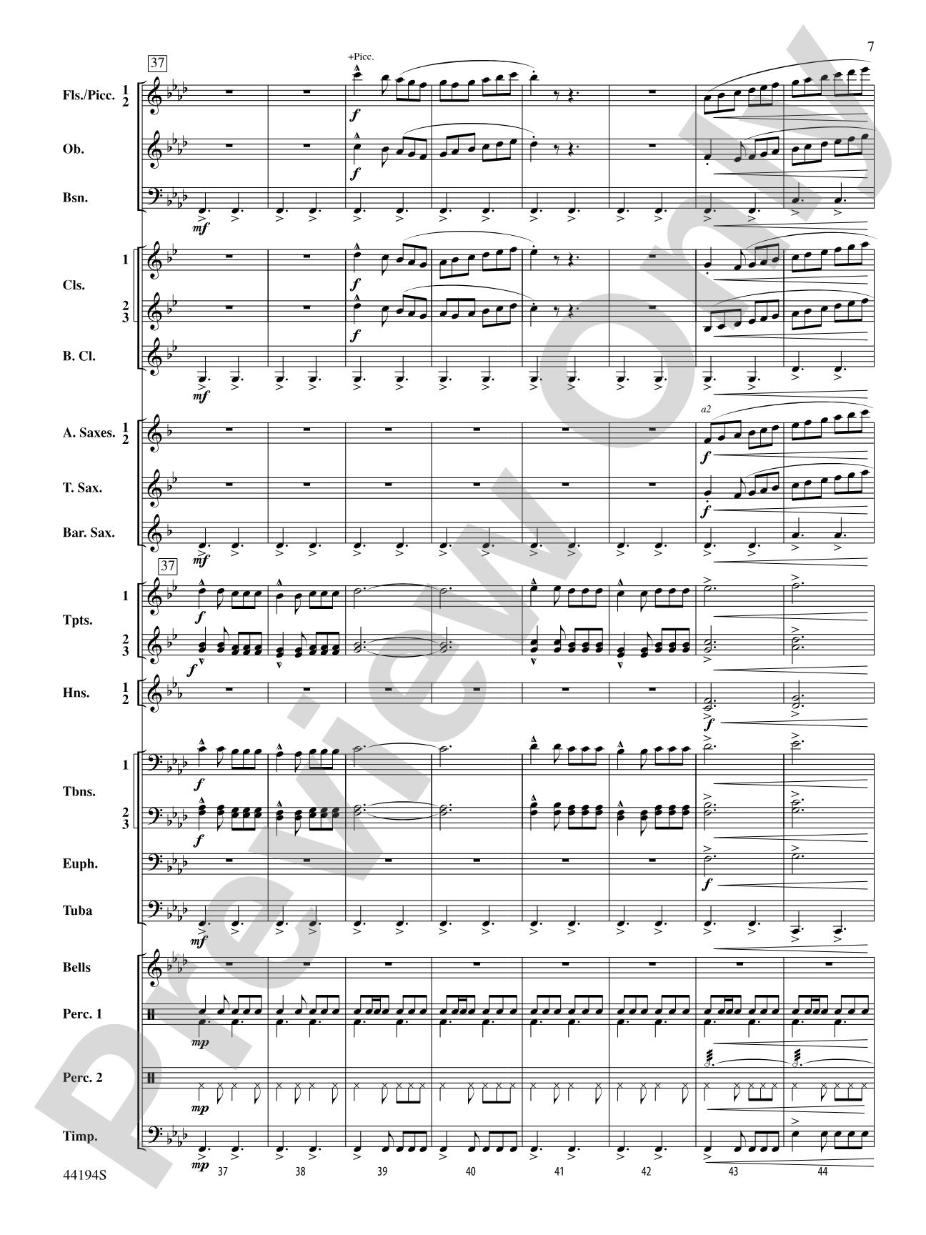 Mills on the Merrimack: Concert Band Conductor Score & Parts