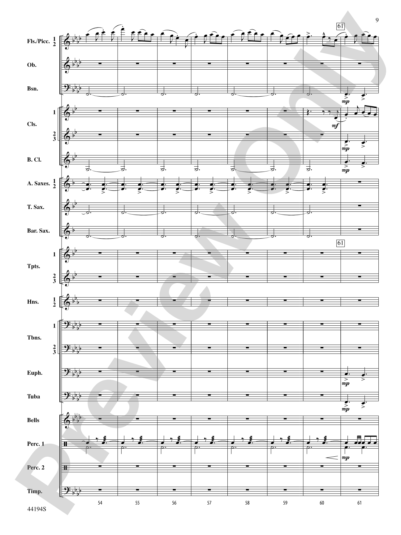 Mills on the Merrimack: Concert Band Conductor Score & Parts