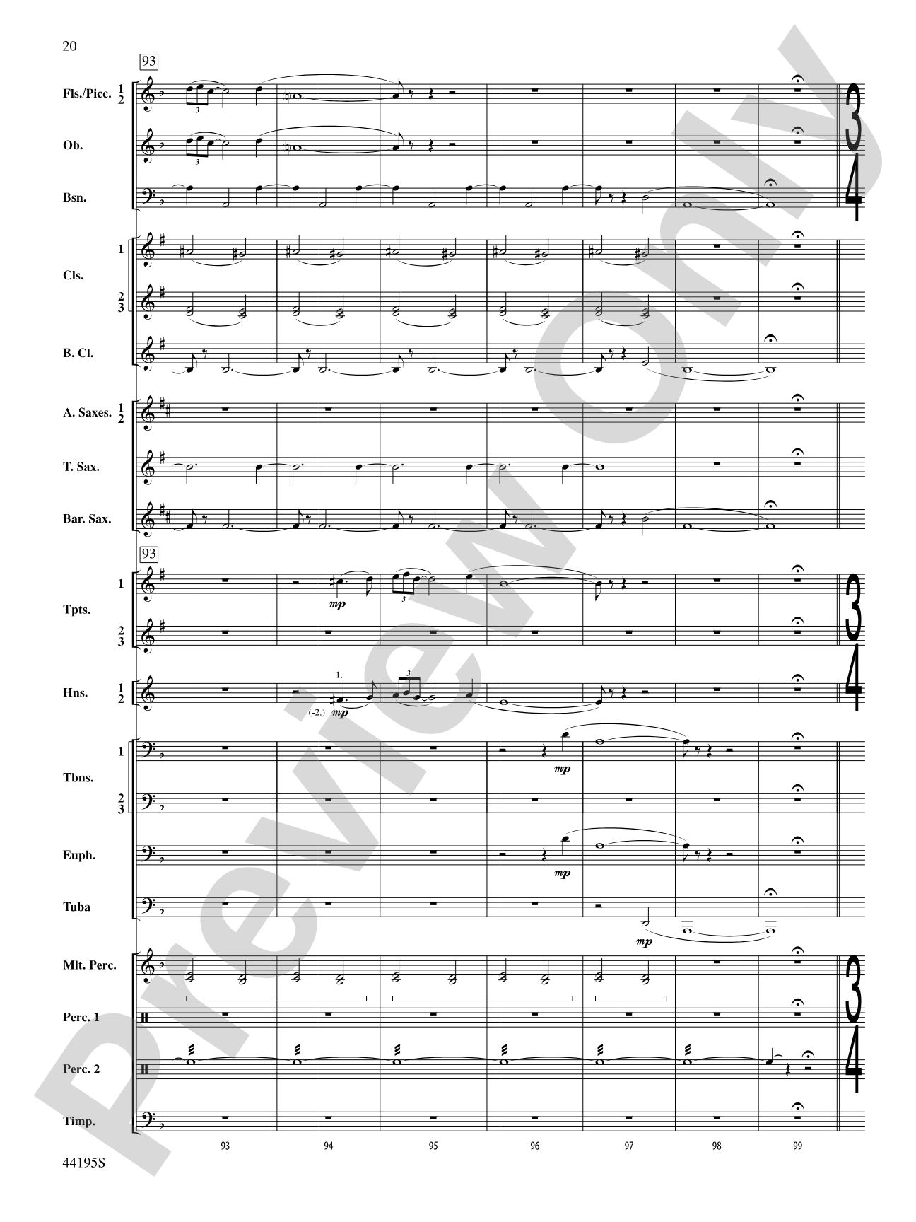 Children of Gaia: Concert Band Conductor Score & Parts