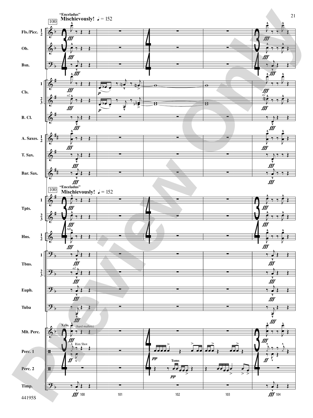 Children of Gaia: Concert Band Conductor Score & Parts