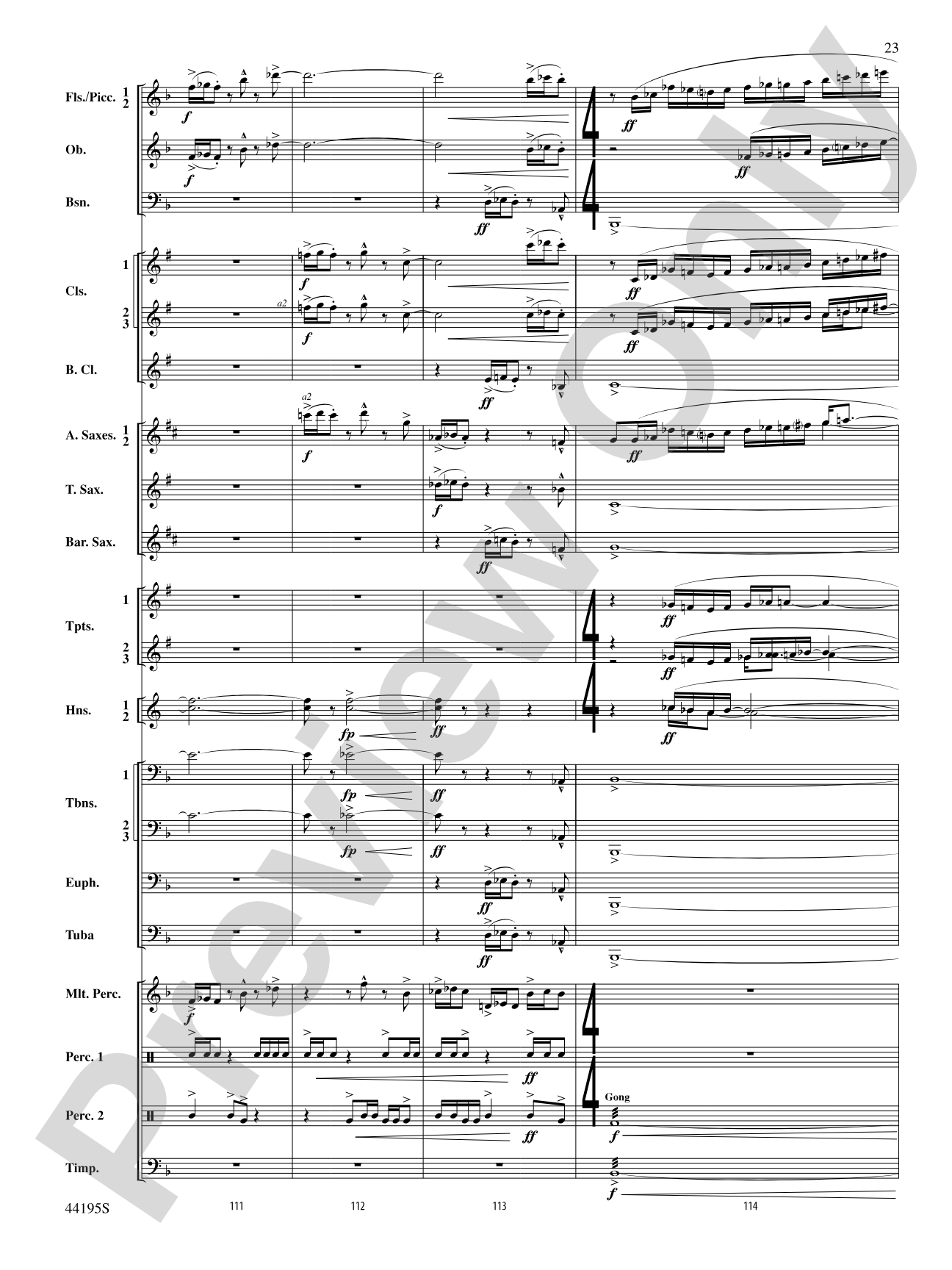 Children of Gaia: Concert Band Conductor Score & Parts