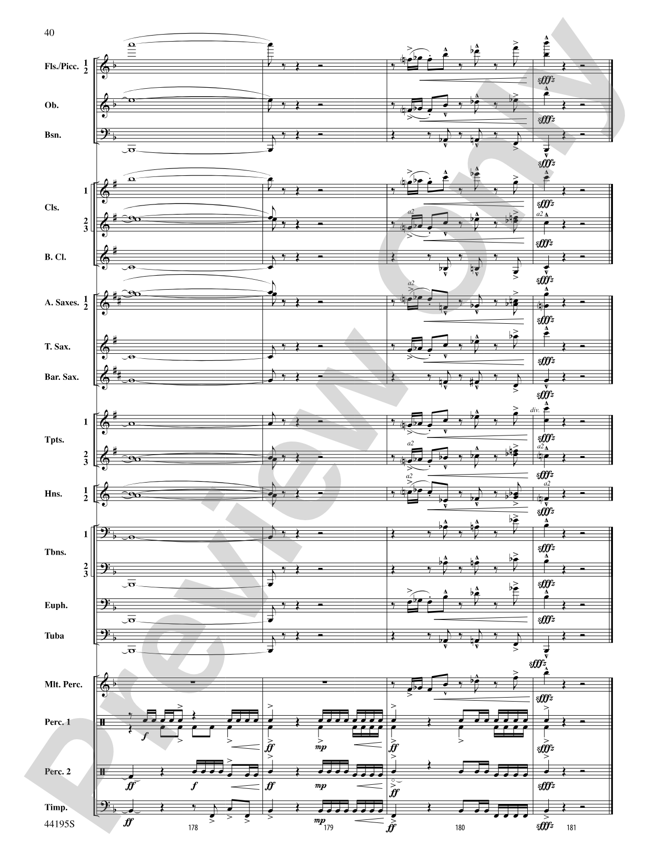 Children of Gaia: Concert Band Conductor Score & Parts