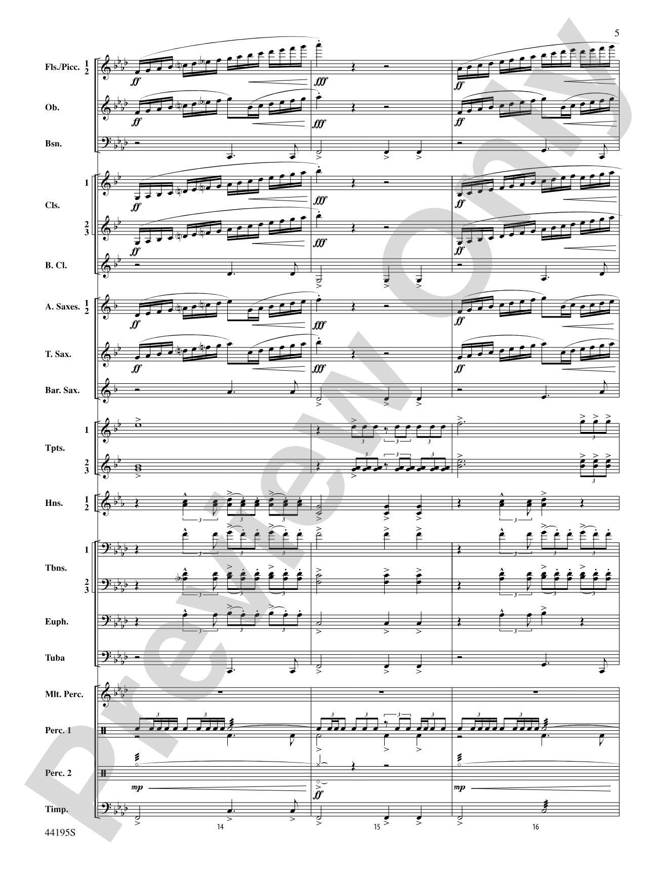 Children of Gaia: Concert Band Conductor Score & Parts