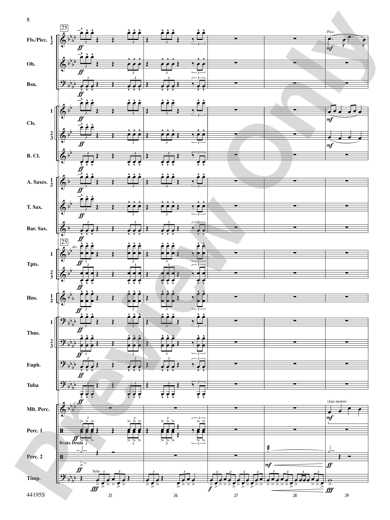 Children of Gaia: Concert Band Conductor Score & Parts