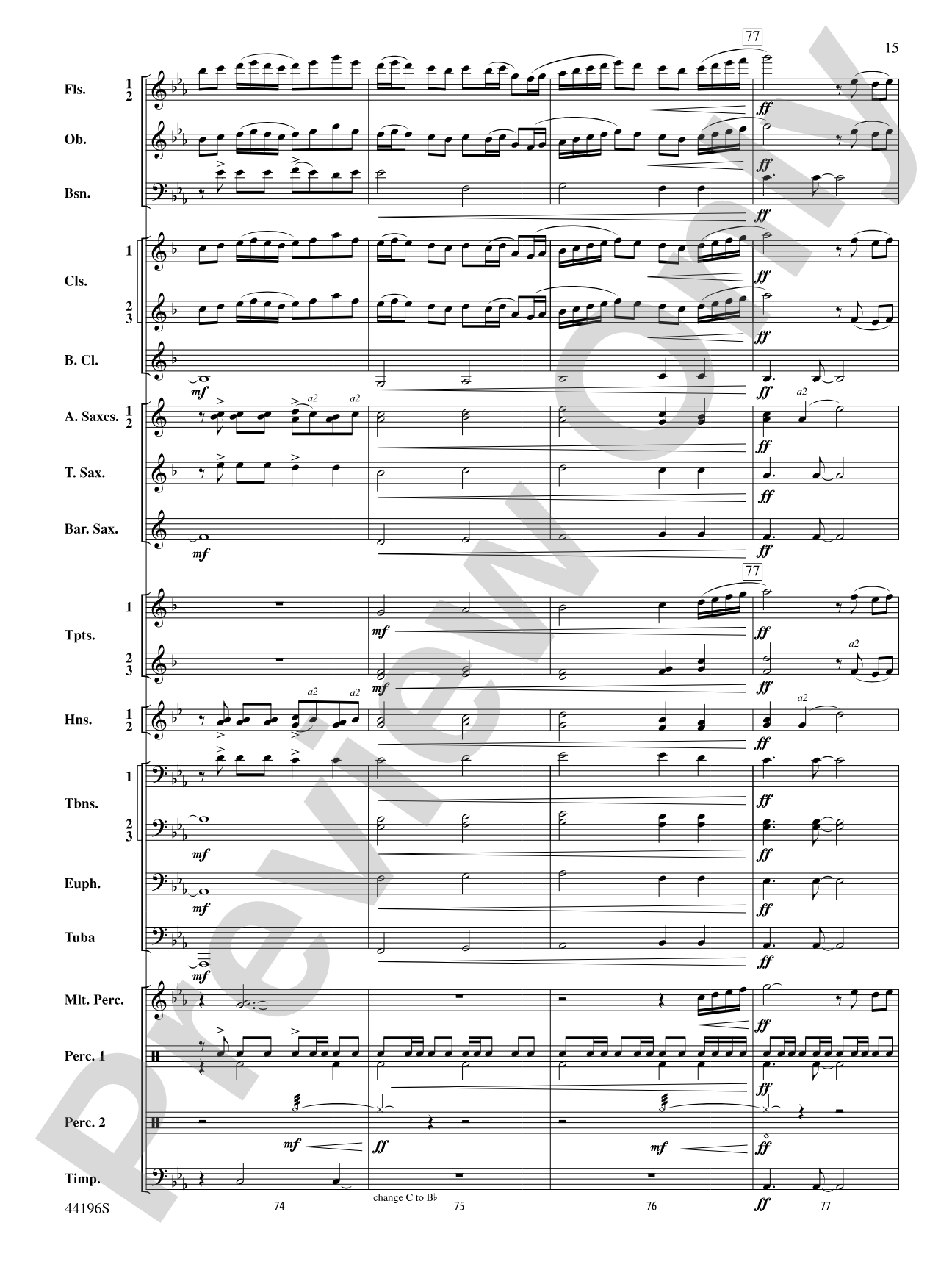 Finding a Way: Concert Band Conductor Score & Parts
