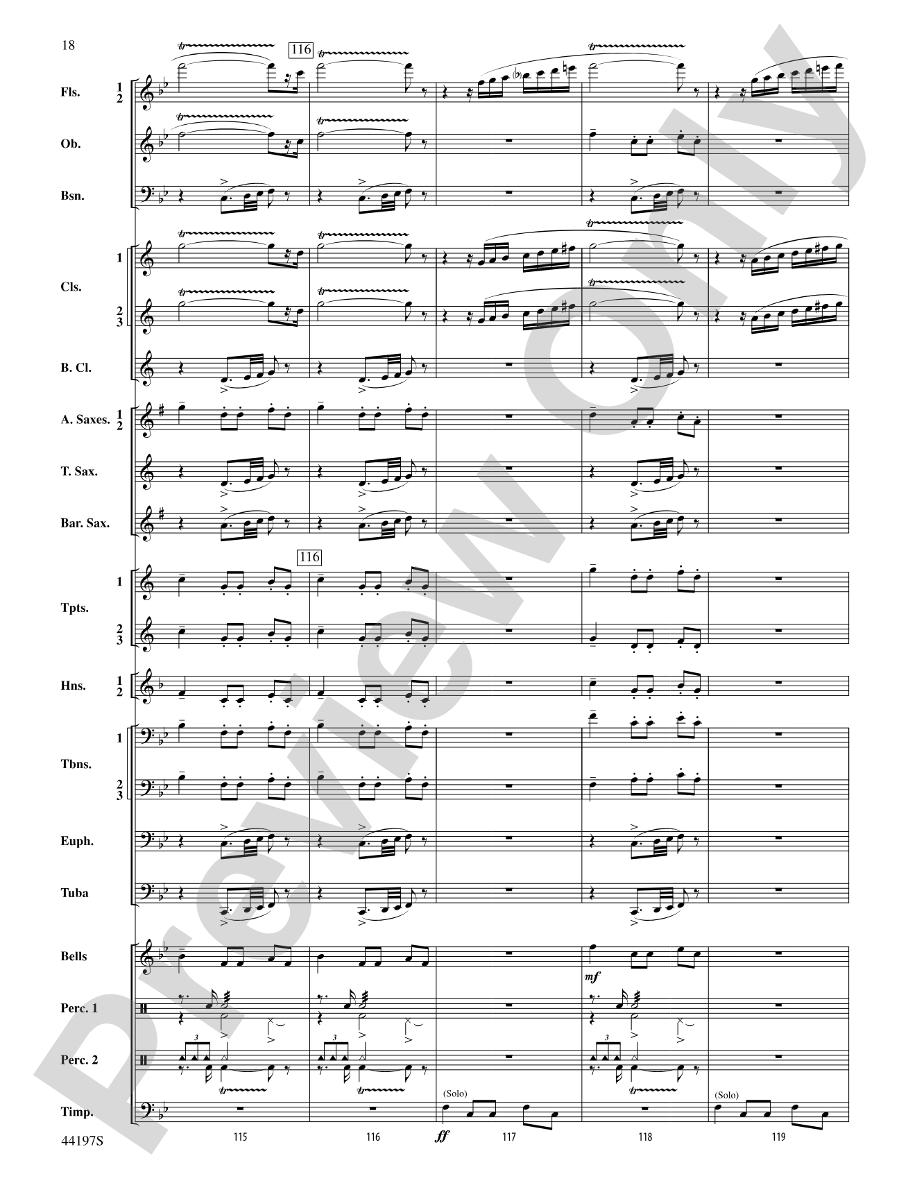 Scherzo Fantastique Excerpts: Concert Band Conductor Score & Parts