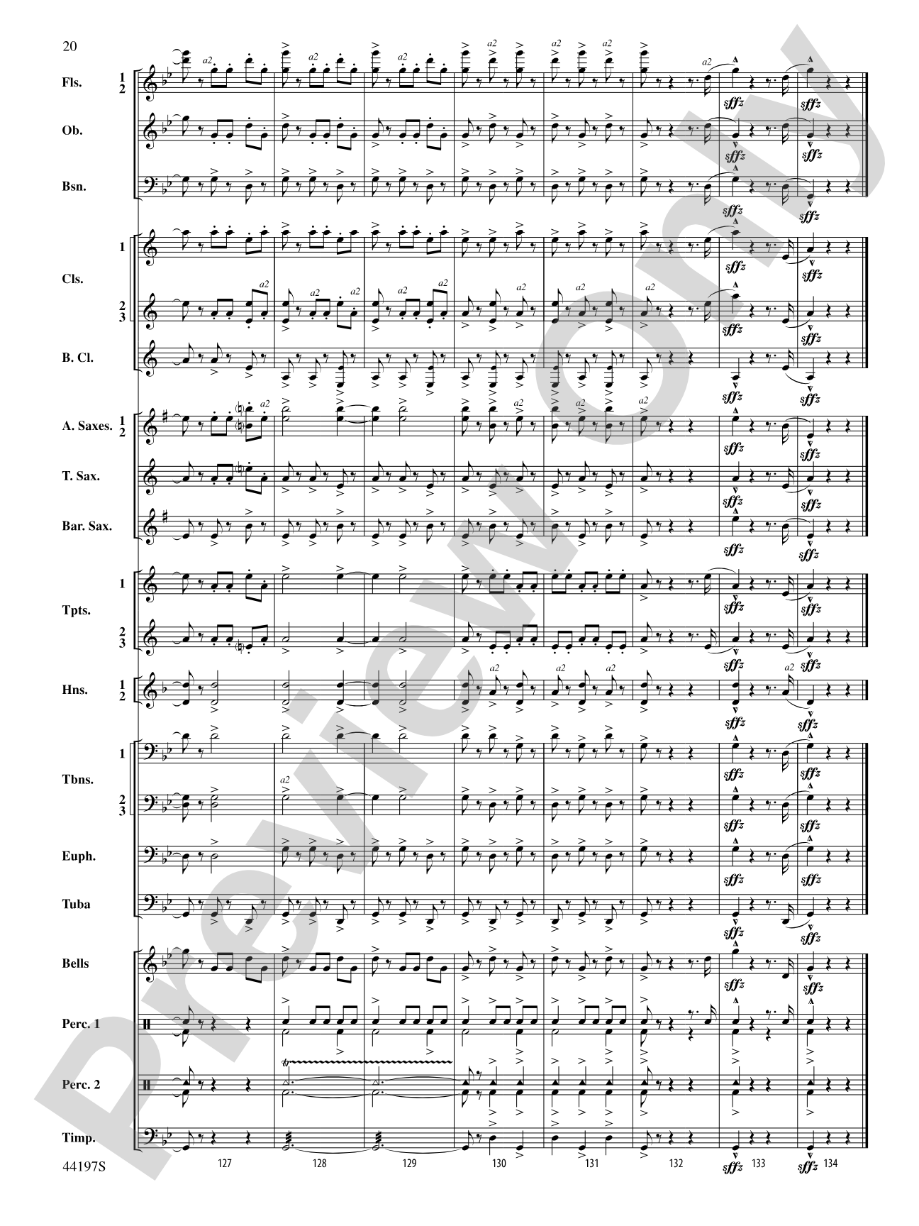 Scherzo Fantastique Excerpts: Concert Band Conductor Score & Parts