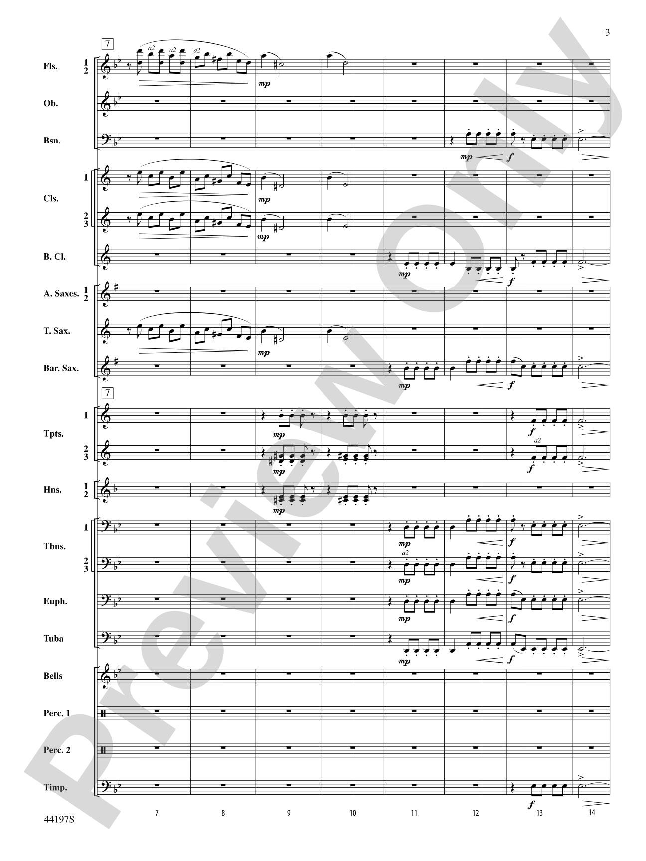 Scherzo Fantastique Excerpts: Concert Band Conductor Score & Parts