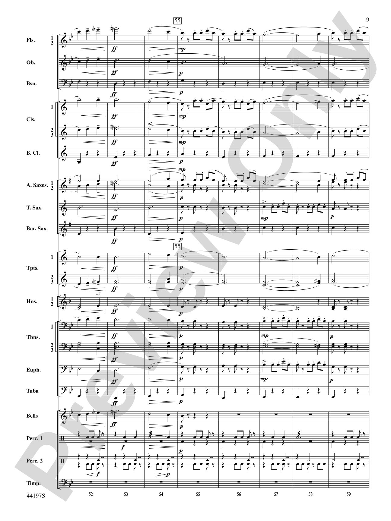 Scherzo Fantastique Excerpts: Concert Band Conductor Score & Parts