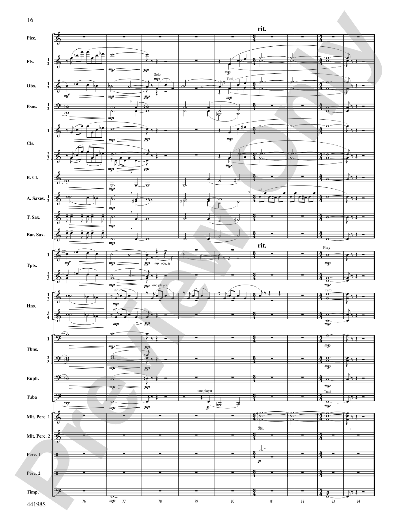 Afterlife: Concert Band Conductor Score & Parts