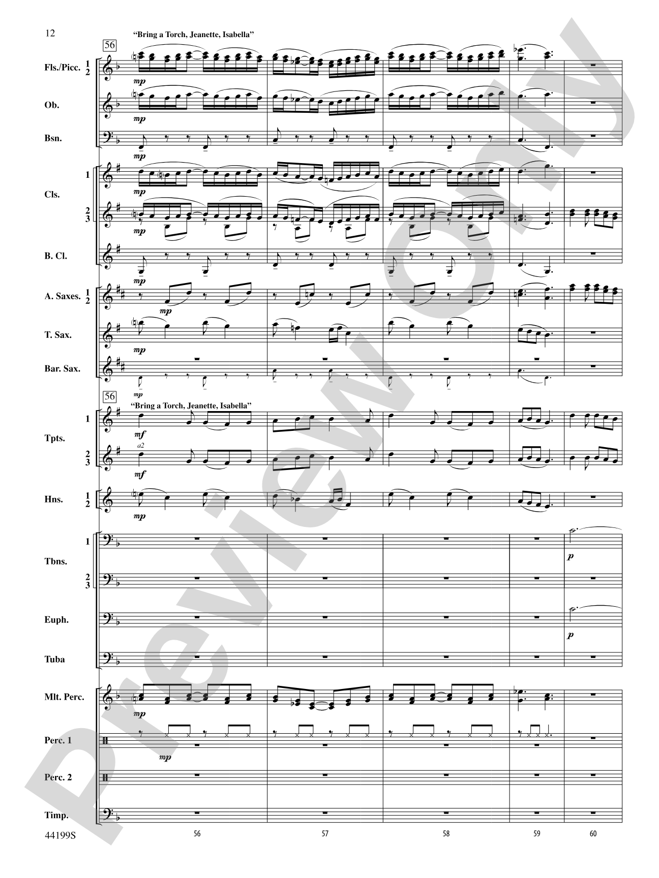Two 16th Century Carols: Concert Band Conductor Score & Parts