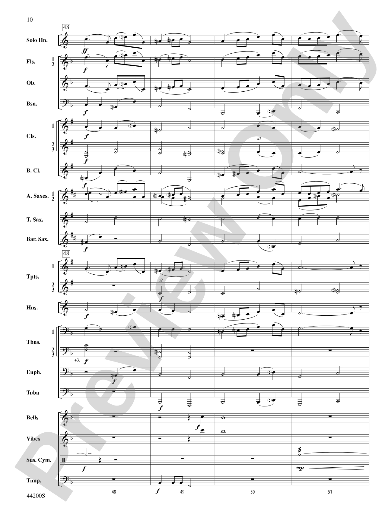 Serenade for Horn and Band: Concert Band Conductor Score & Parts