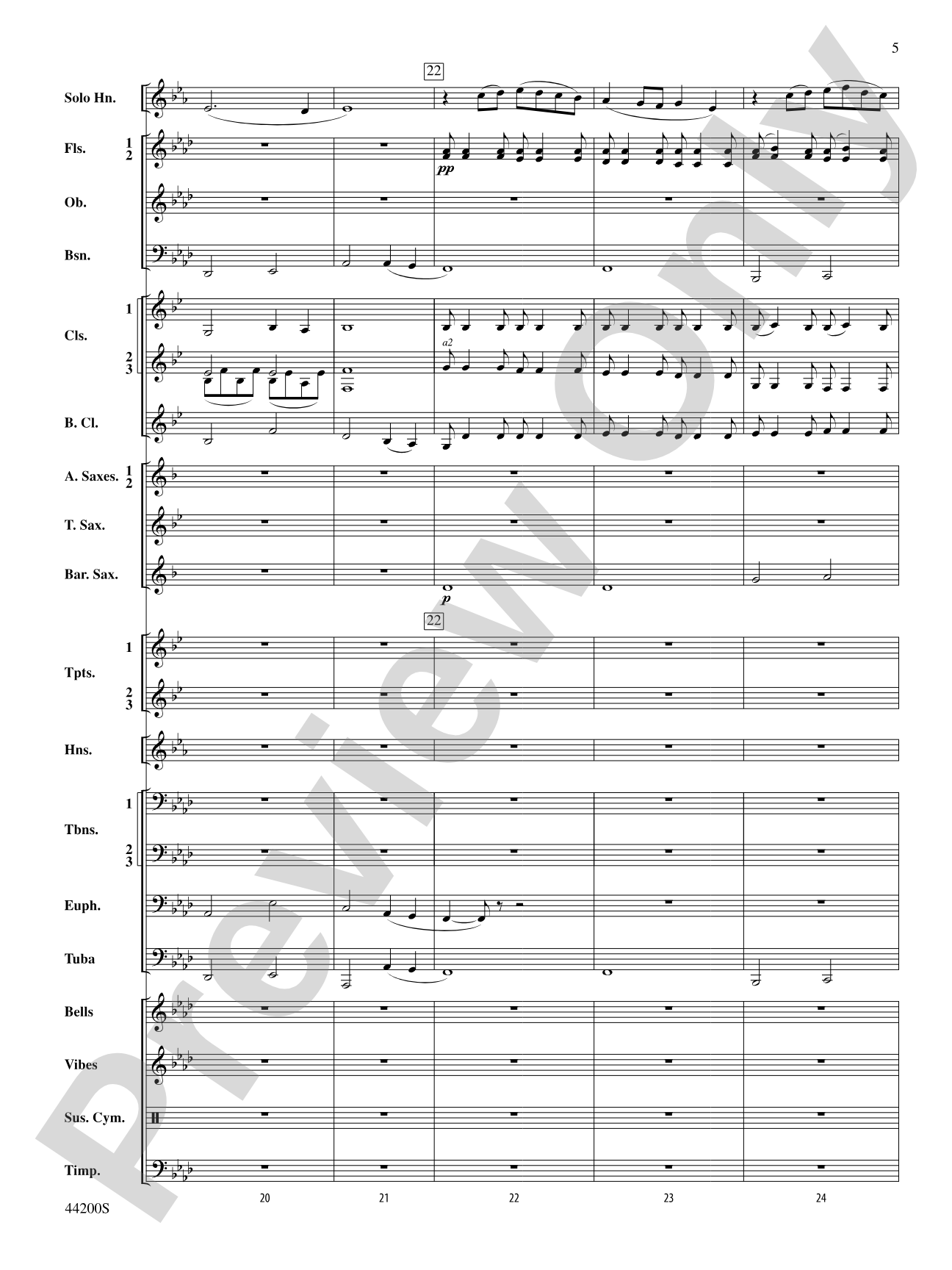 Serenade for Horn and Band: Concert Band Conductor Score & Parts