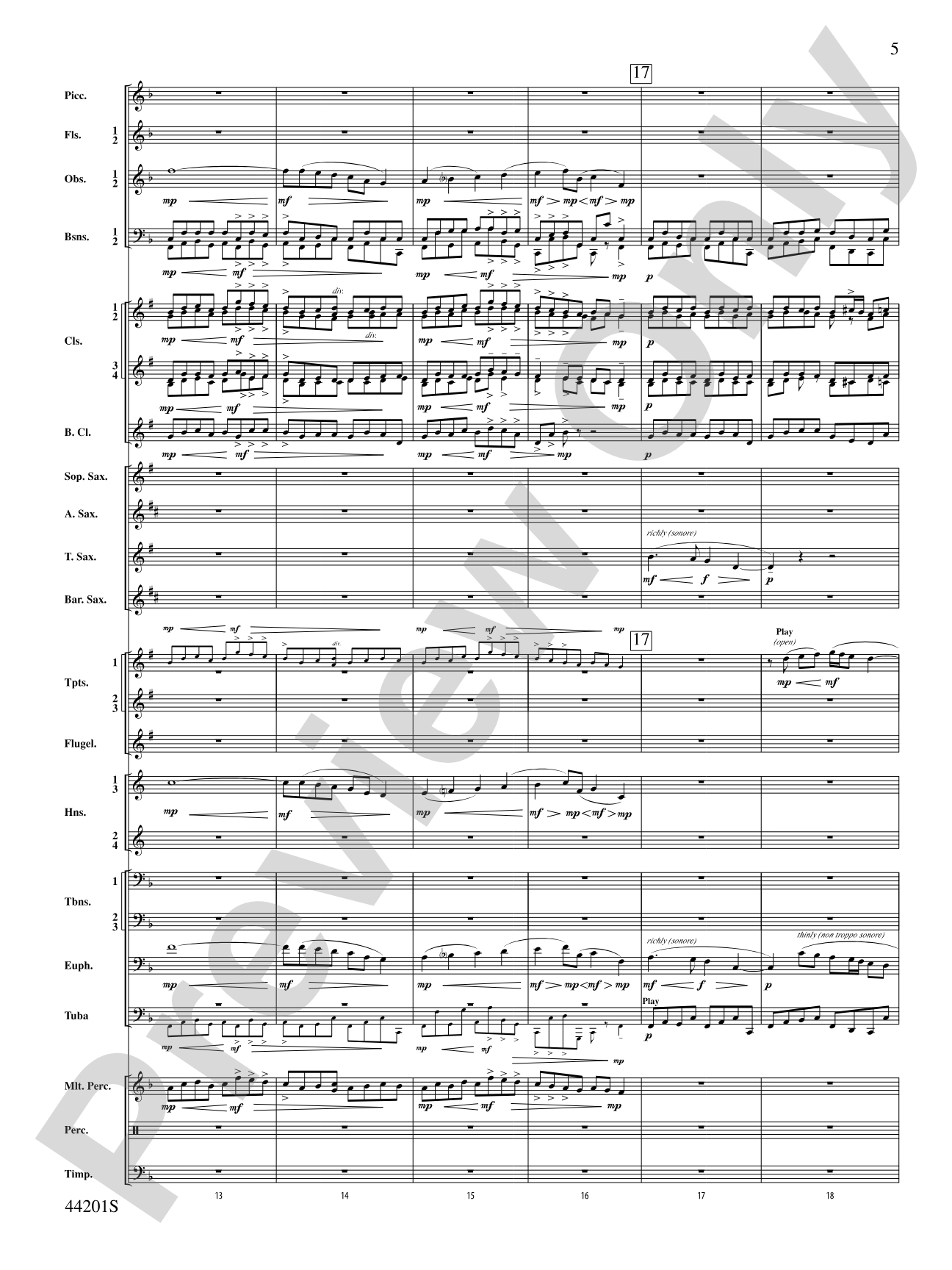 Handel in the Strand: Concert Band Conductor Score & Parts