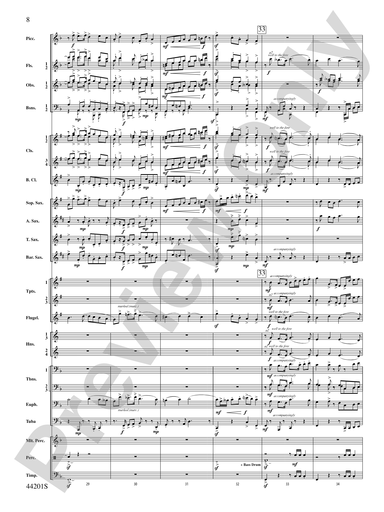 Handel in the Strand: Concert Band Conductor Score & Parts